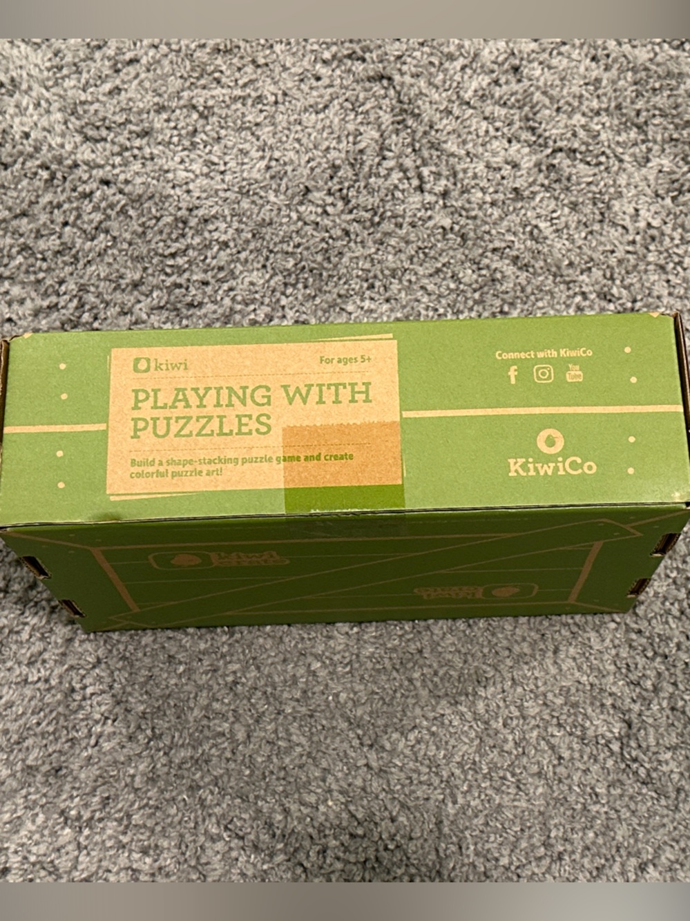KiwiCo Playing with Puzzles crate new still in its original packaging!